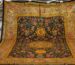 Silk Persian rug with intricate floral pattern
